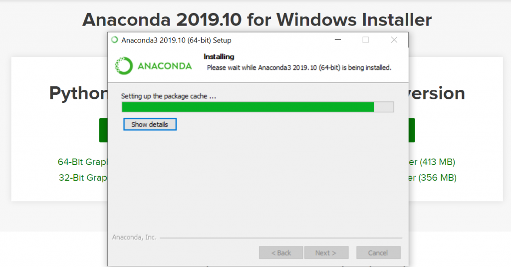 anaconda install windows