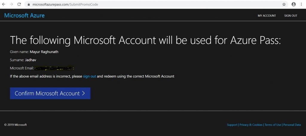 Microsoft Azure Account
