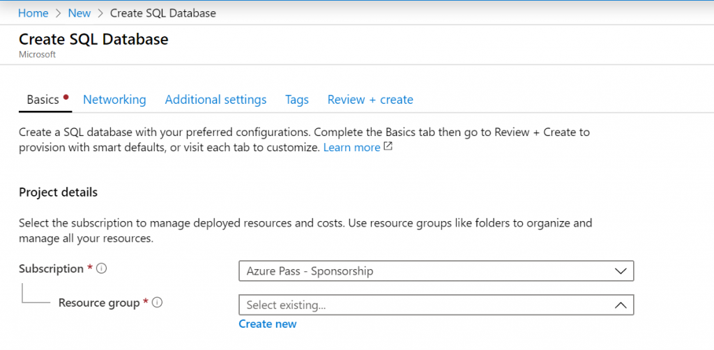 Microsoft Azure - Create A SQL Server Database Overview
