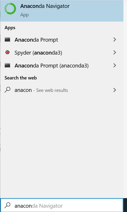 Python Anaconda Navigator