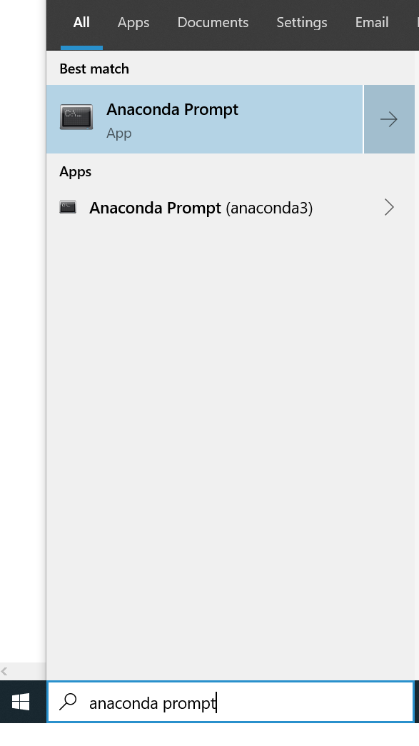 Python Anaconda Prompt