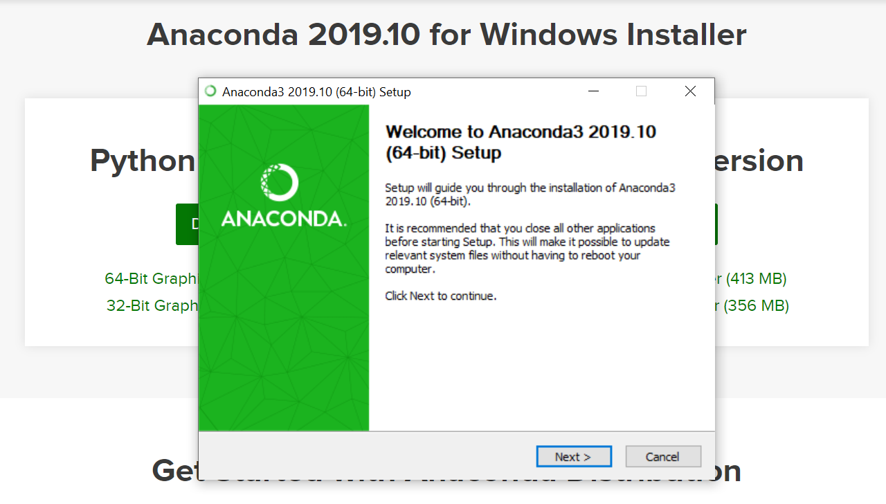 download anaconda on windows