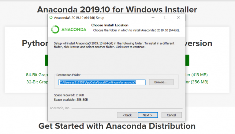 view files anaconda prompt