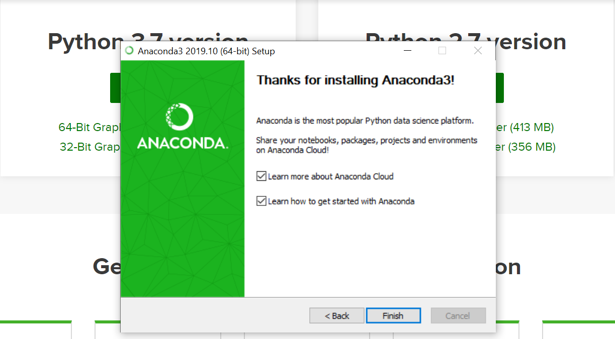 anaconda for windows x64 for python 2.7